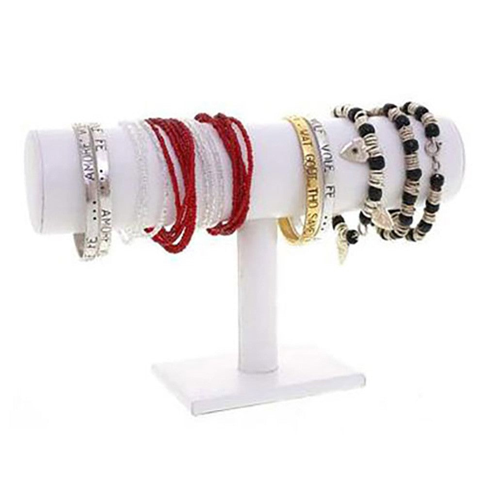 Support bracelet montres jonc en simili cuir à 1 rang