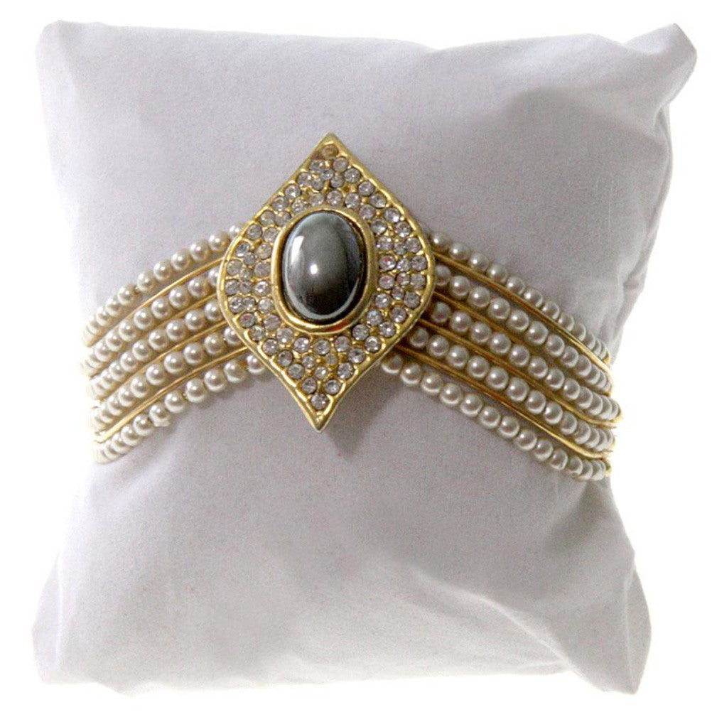 Coussin montre et bracelet en velours 8 x 8 cm