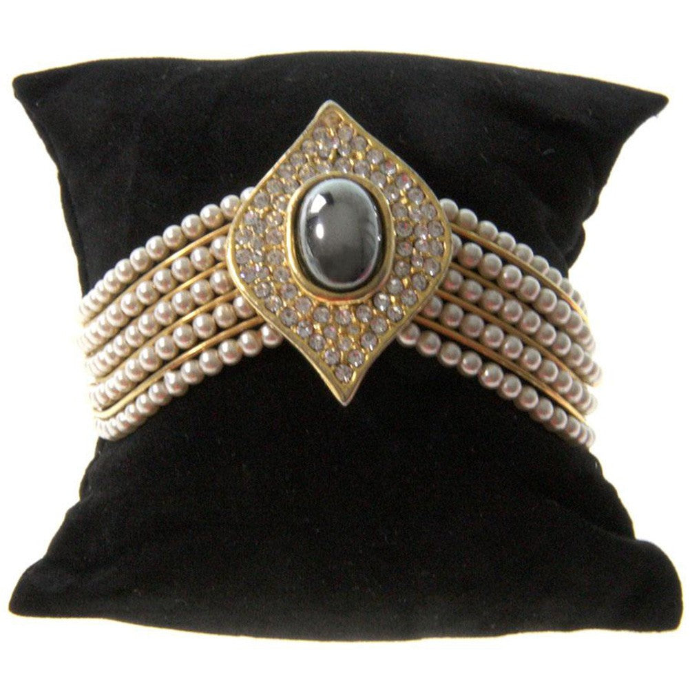 Coussin montre et bracelet en velours 8 x 8 cm
