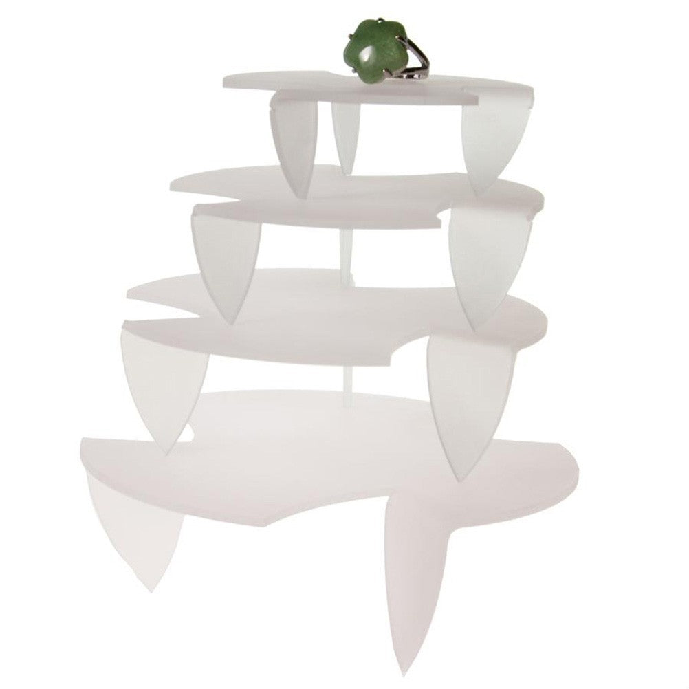 Support bijoux presentoir mini tables rondes (4 pièces)