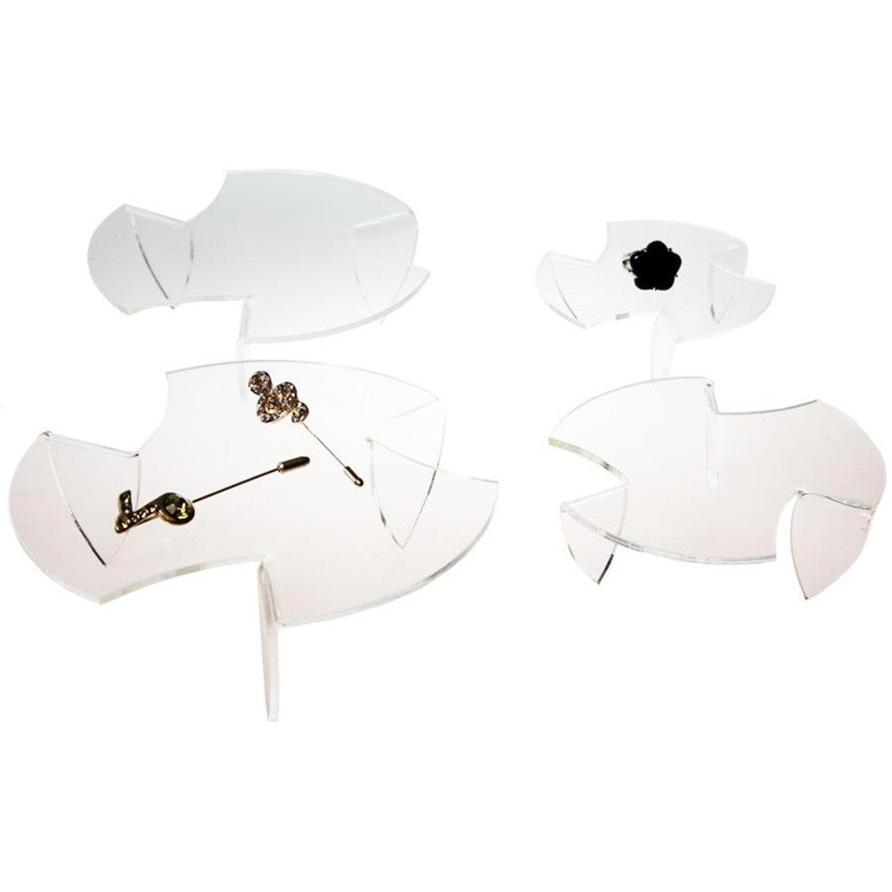 Support bijoux presentoir mini tables rondes (4 pièces)