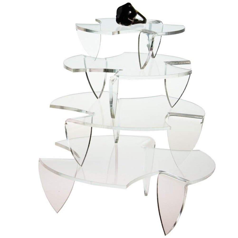 Support bijoux presentoir mini tables rondes (4 pièces)