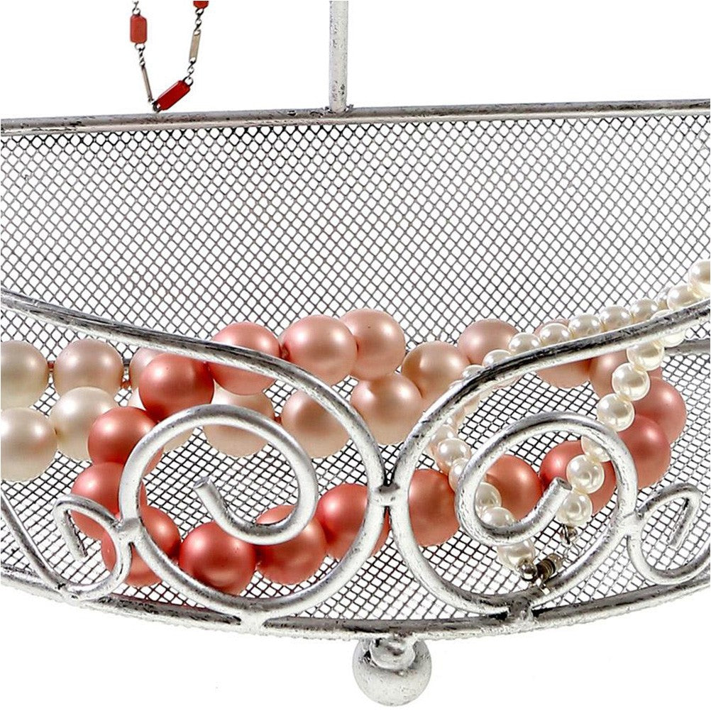 Porte bijoux cadre mixte Corbeille Baroque avec panier