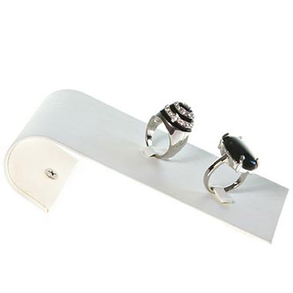 Porte bague et broche Toboggan en simili cuir (2 bagues)