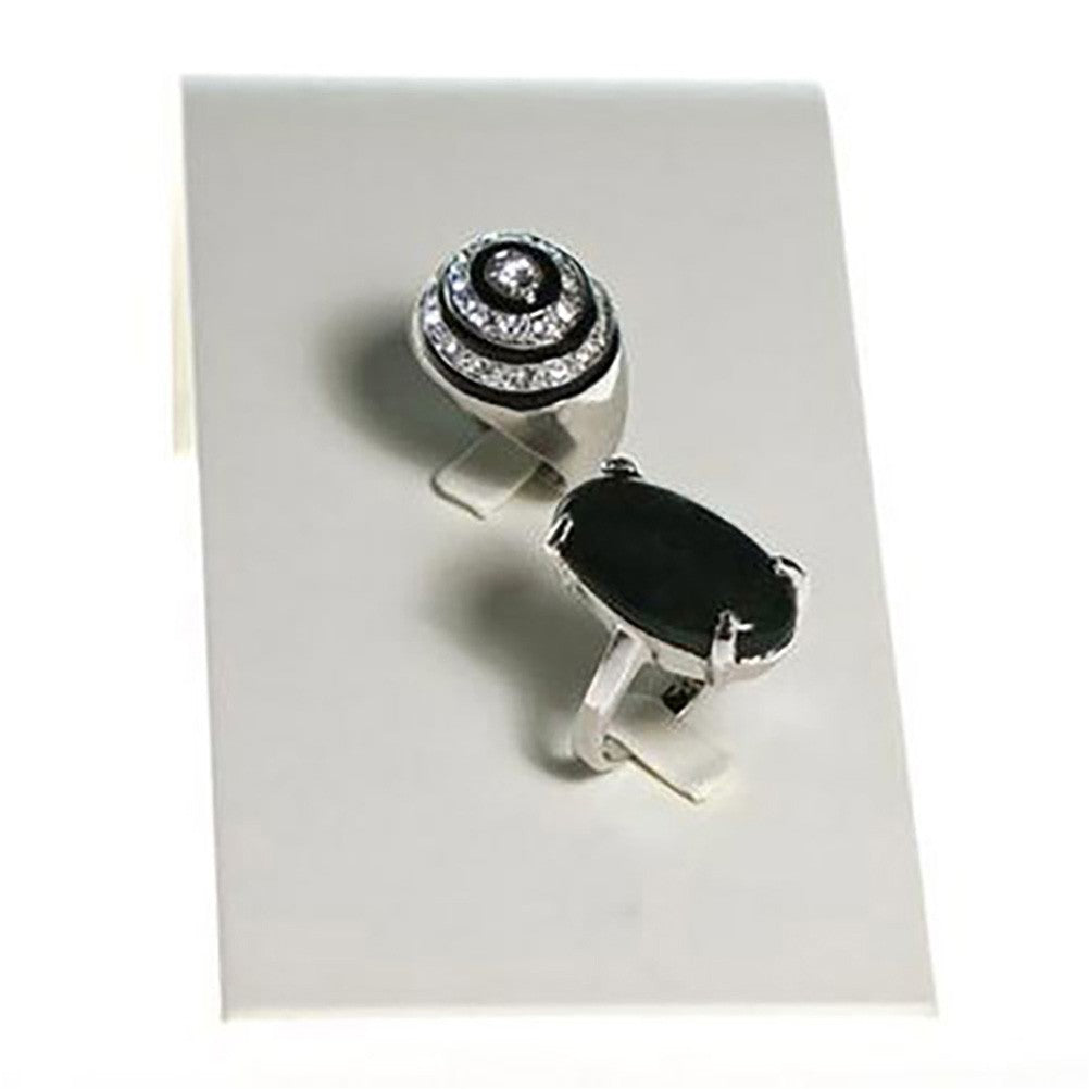 Porte bague et broche Toboggan en simili cuir (2 bagues)