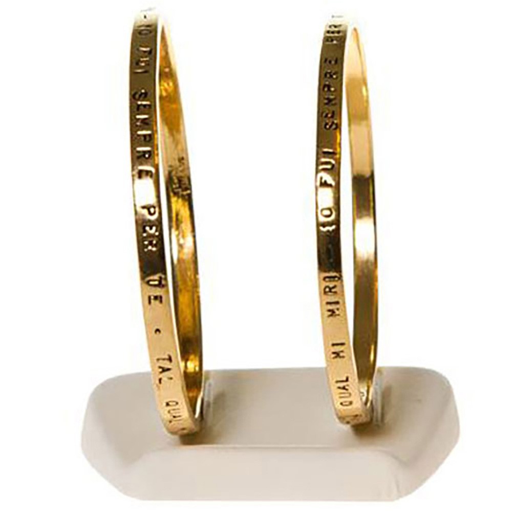 Mini plot support pour bracelet jonc Trapèze (2 bracelets)