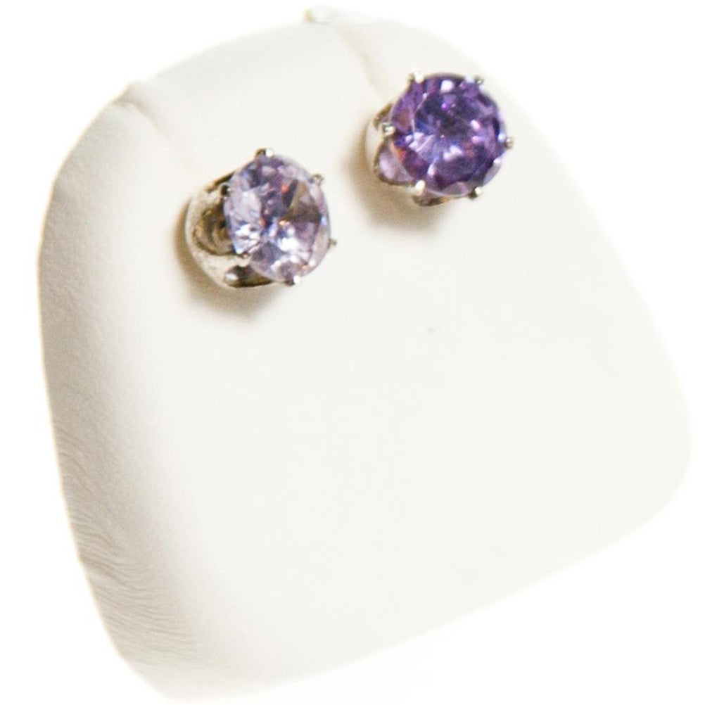 Mini support boucles d'oreilles simili cuir (1 paire) H 4 cm