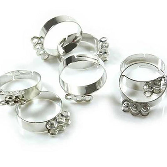 Supports à bagues pour création de bagues fantaisie (10 pièces)