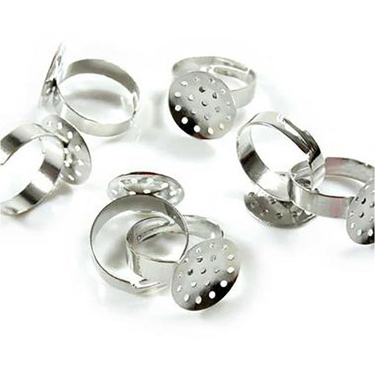 Support bague réglable 18 mm tamis percé 13 mm (10 pièces)