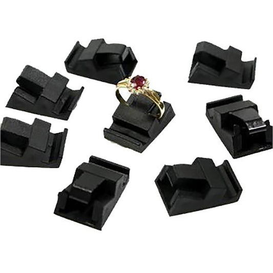 Supports bagues noirs pour cubes d'etiquette prix (10 pièces)