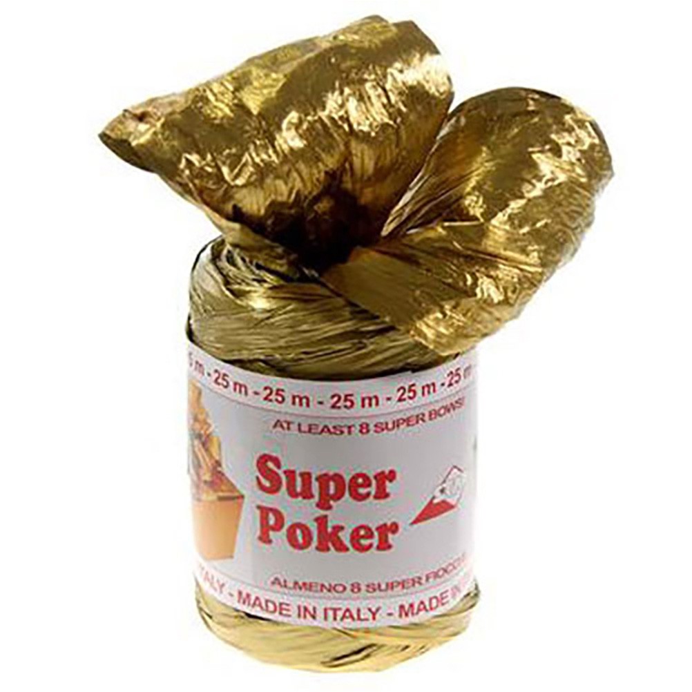 Bolduc raphia emballage cadeau brillant uni (25 mètres)