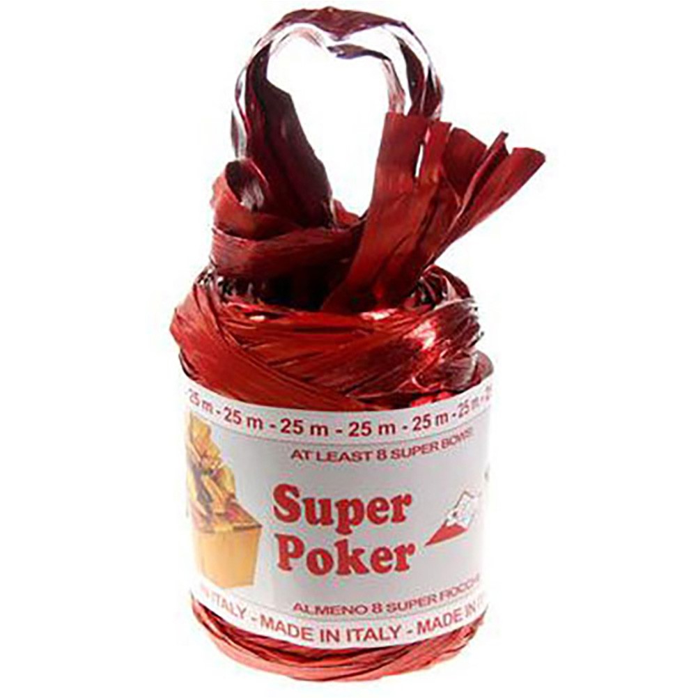 Bolduc raphia emballage cadeau brillant uni (25 mètres)