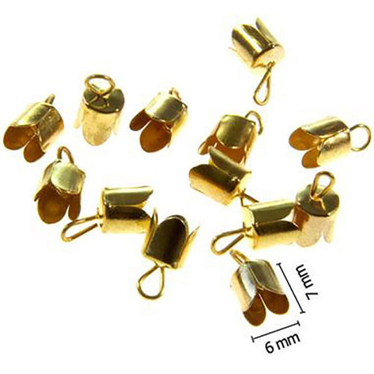 Embout tulipe pour cordon à coller 6 x 7 mm (20 pièces)