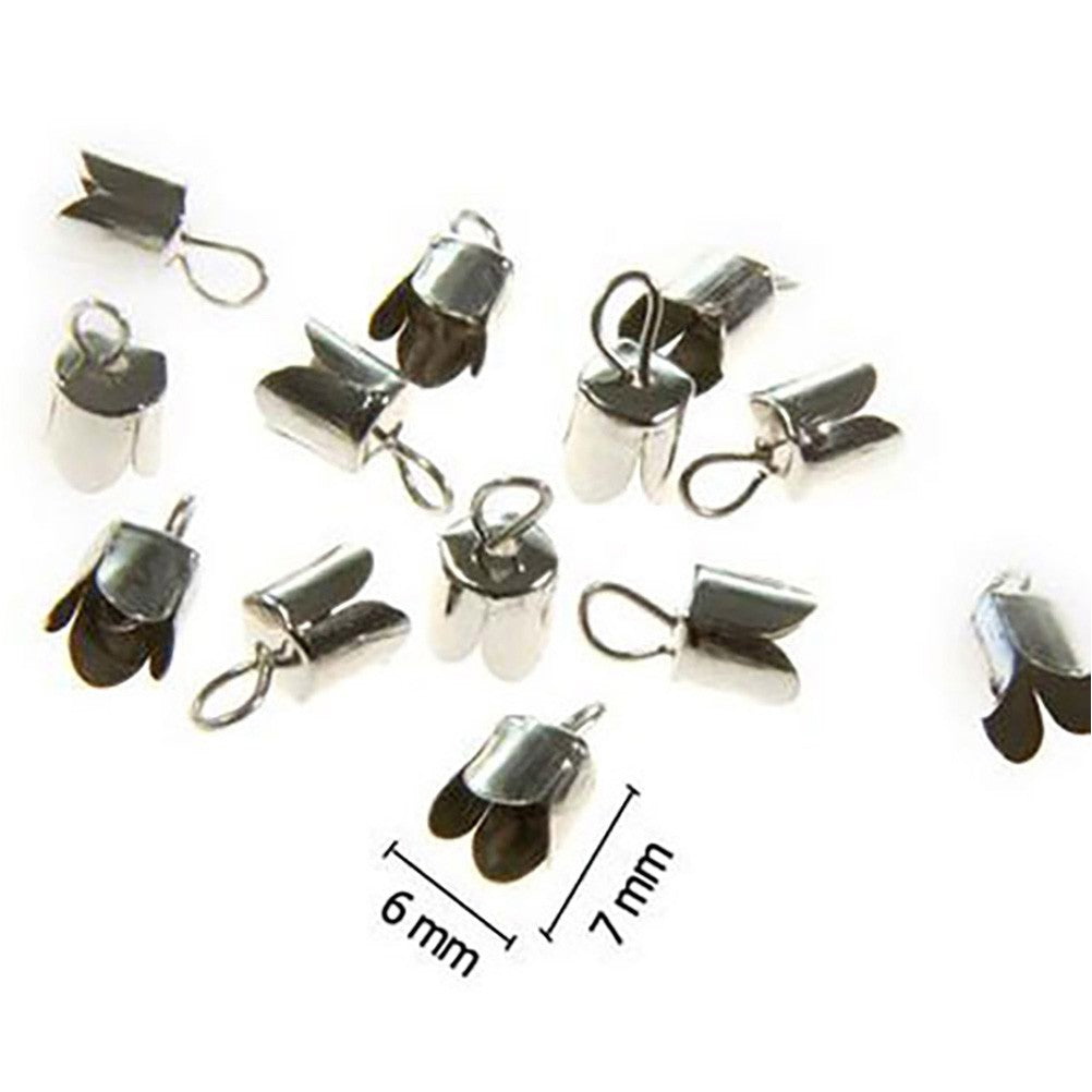 Embout tulipe pour cordon à coller 6 x 7 mm (20 pièces)