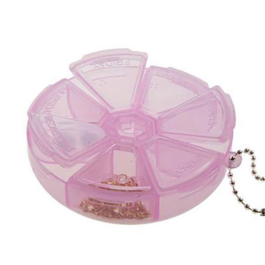 Boite de rangement plastique ronde 7 compartiments