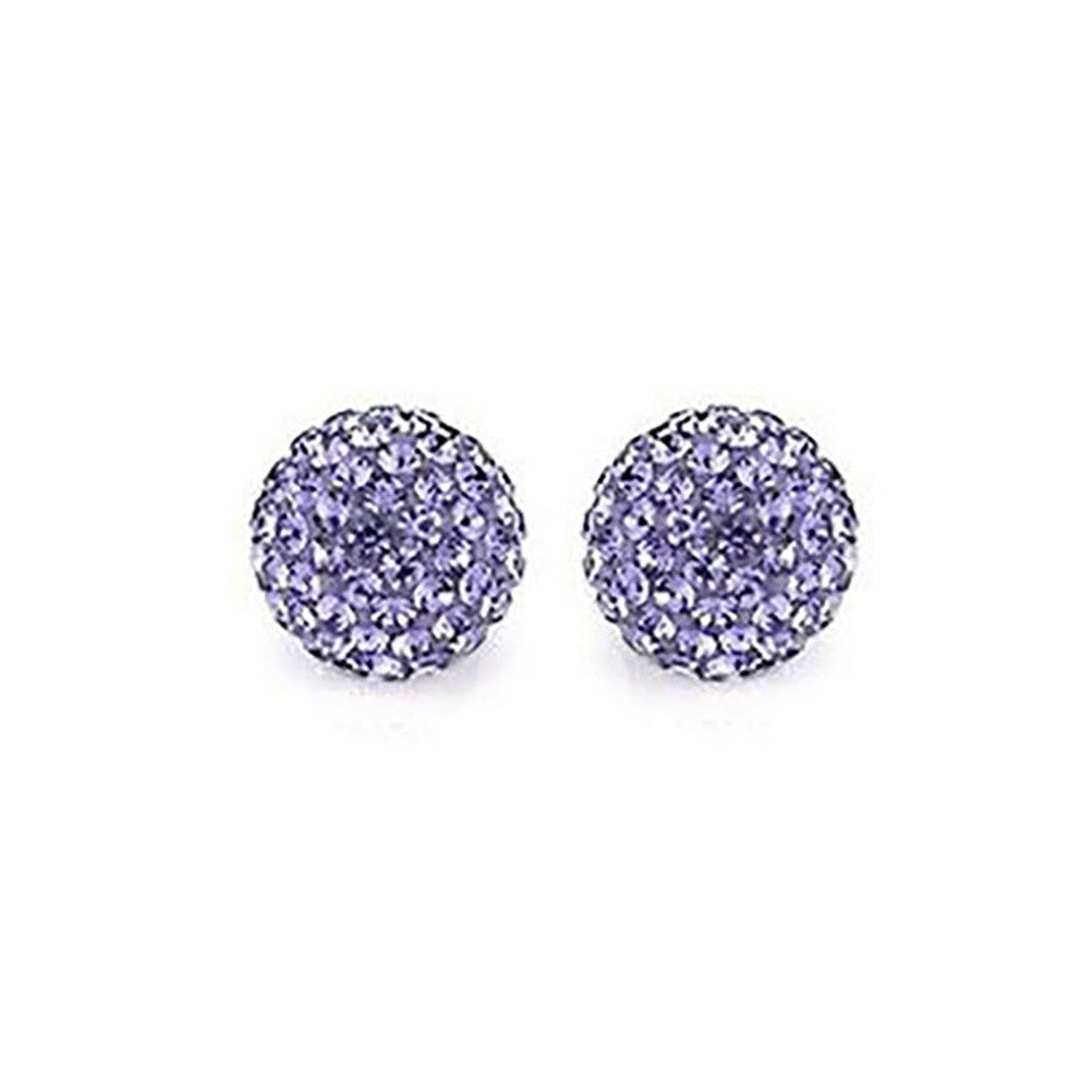 Perles shamballa rondes 50 strass en cristal 8 mm (5 pièces)
