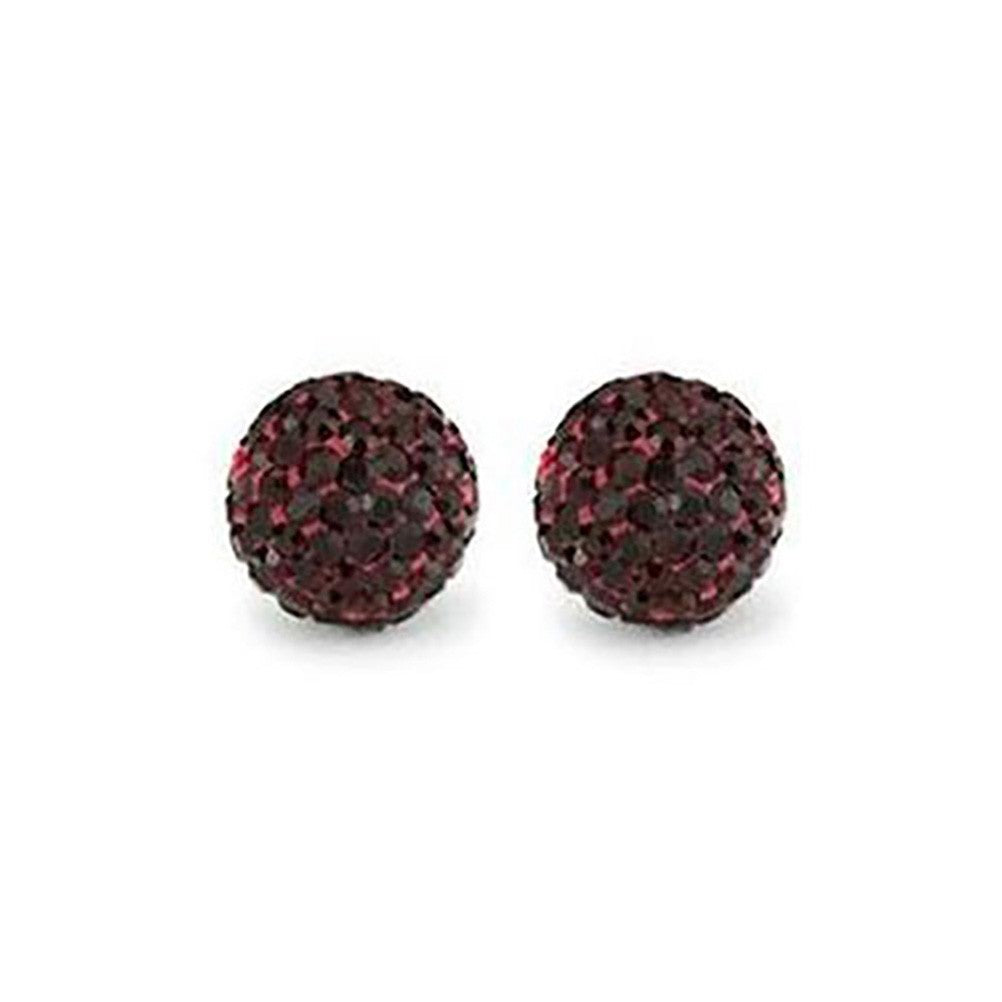 Perles shamballa rondes 50 strass en cristal 8 mm (5 pièces)