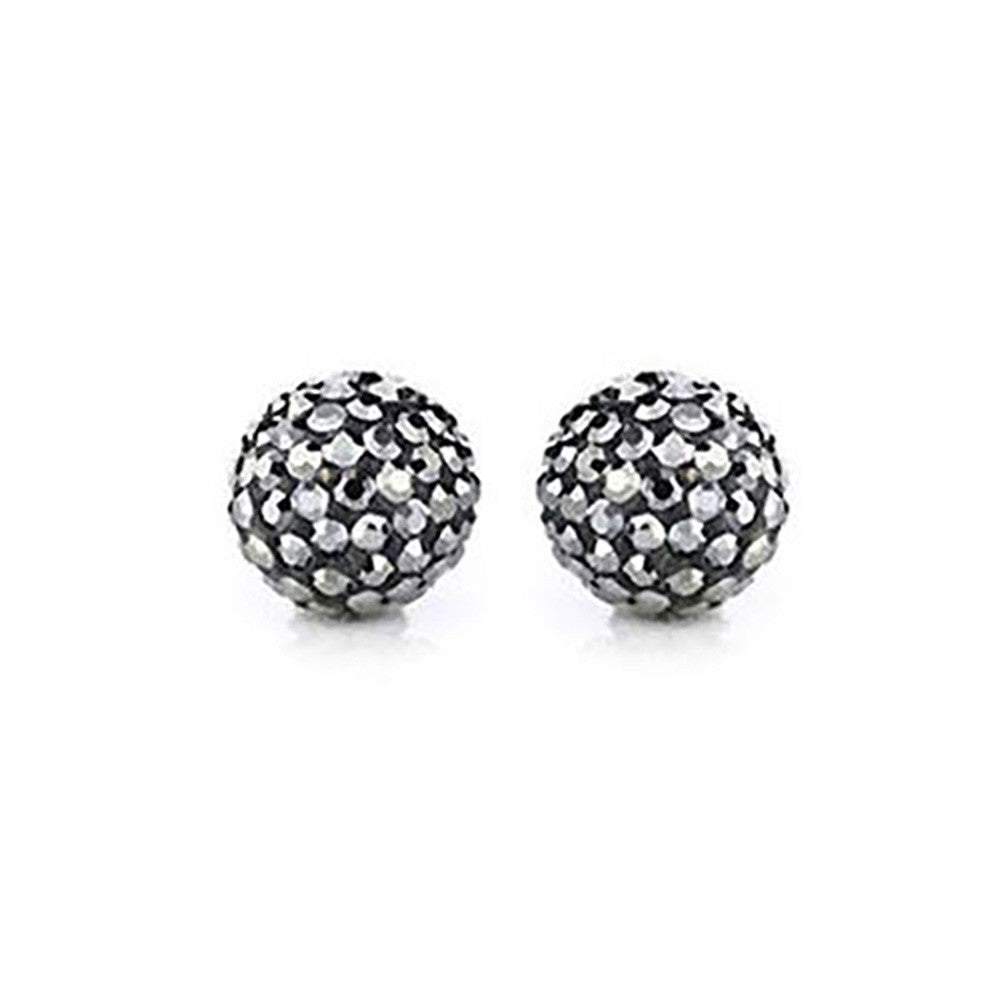 Perles shamballa rondes 50 strass en cristal 8 mm (5 pièces)