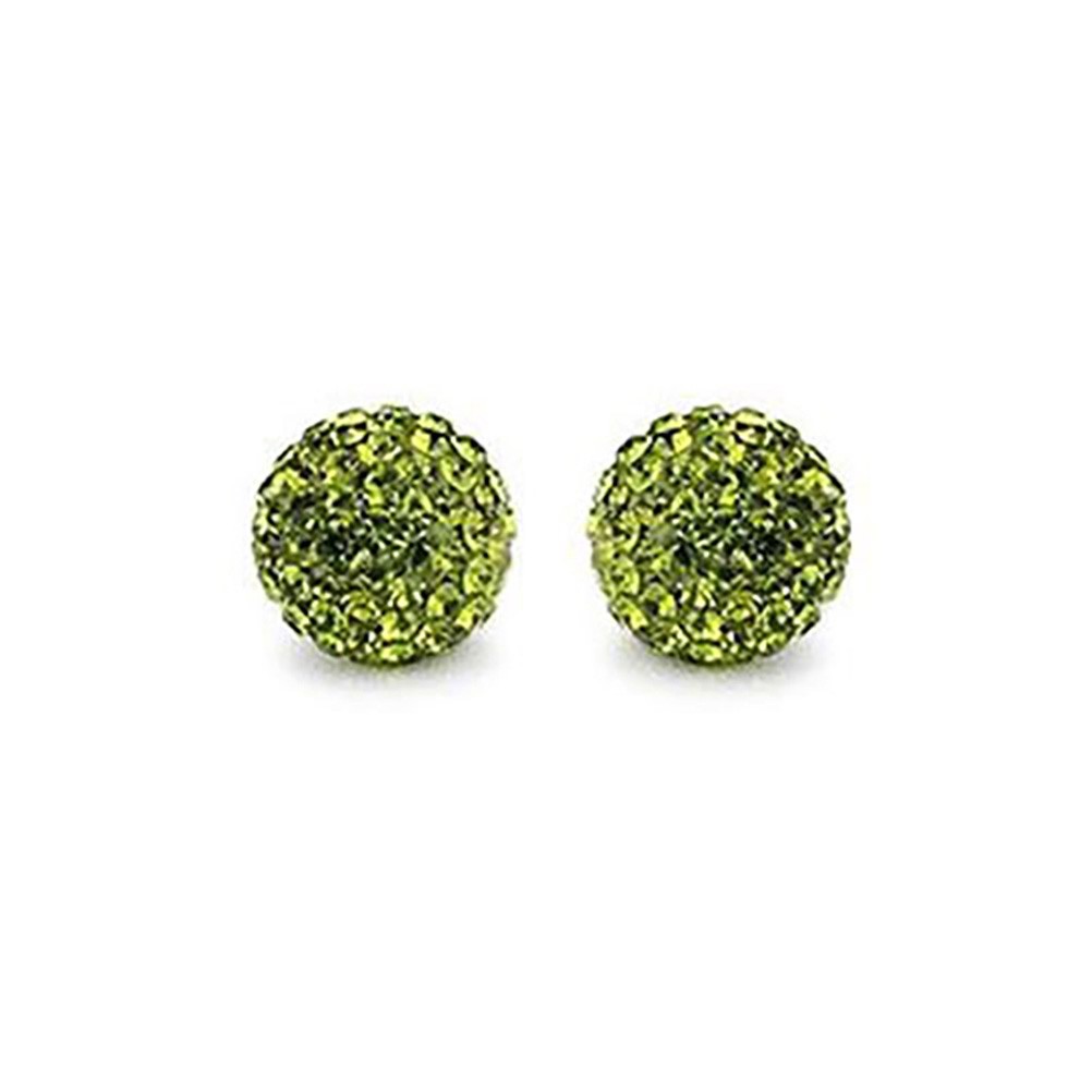 Perles shamballa rondes 50 strass en cristal 8 mm (5 pièces)