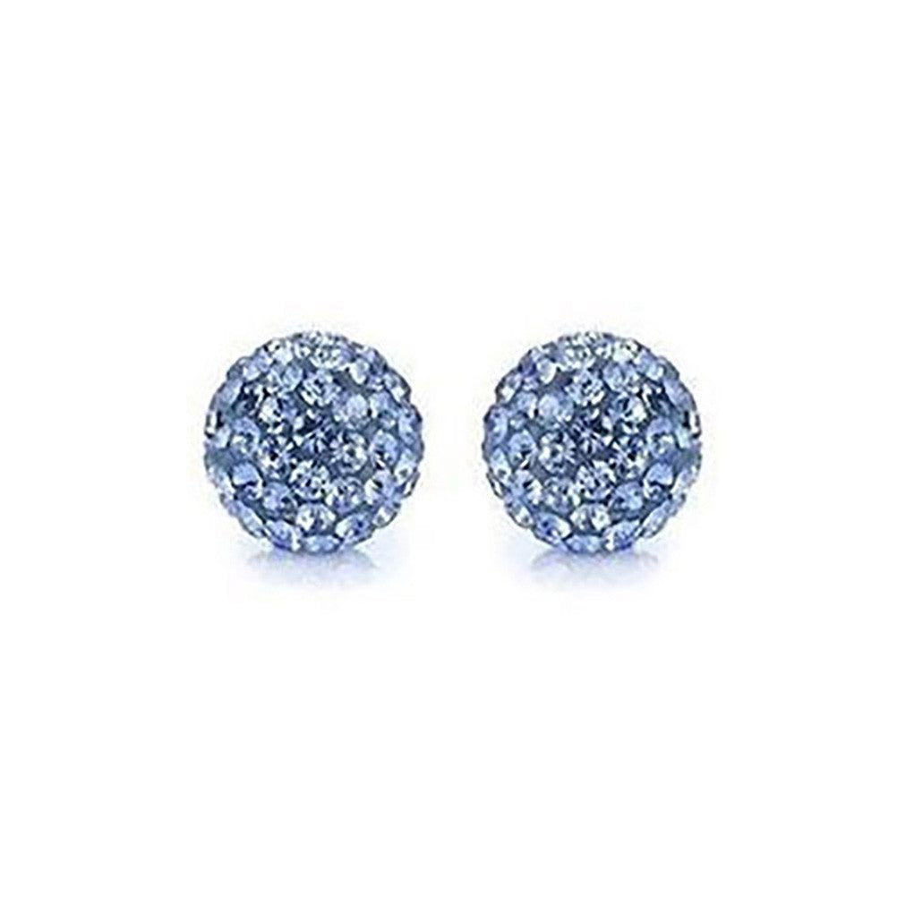 Perles shamballa rondes 50 strass en cristal 8 mm (5 pièces)