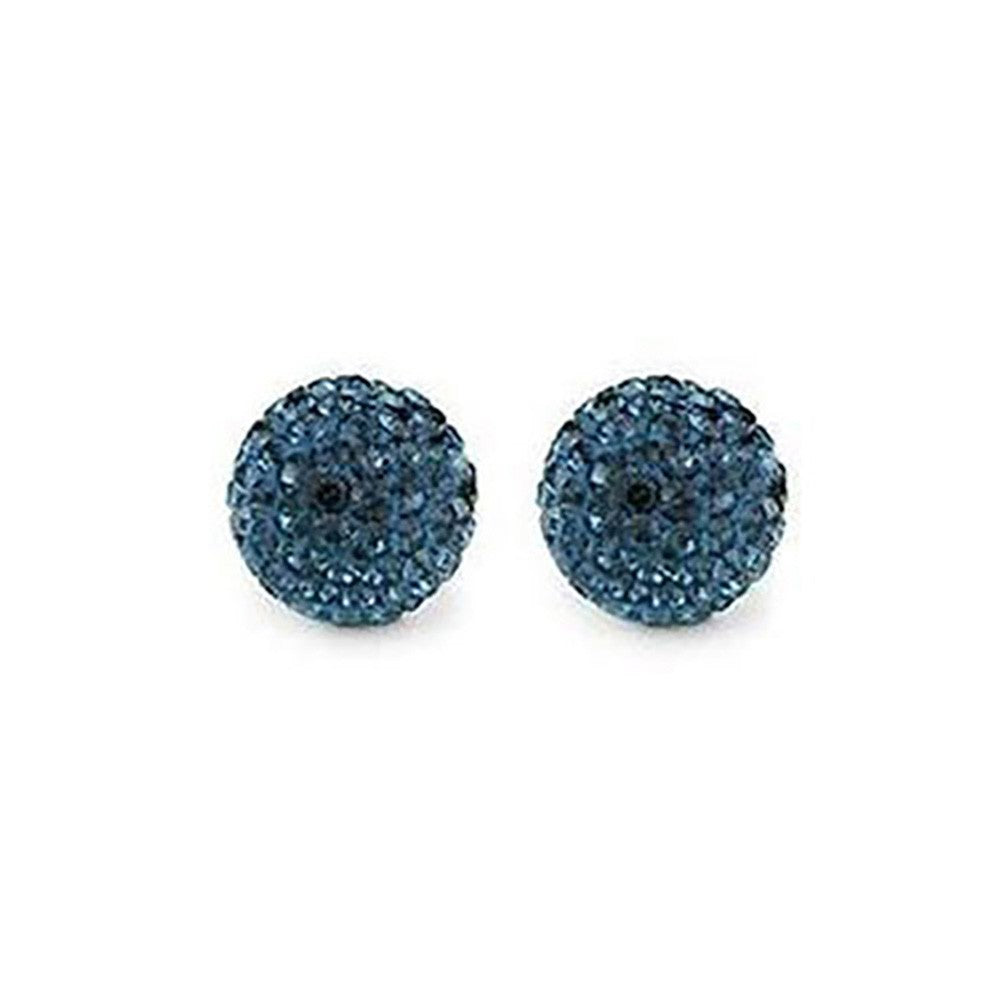 Perles shamballa rondes 50 strass en cristal 8 mm (5 pièces)
