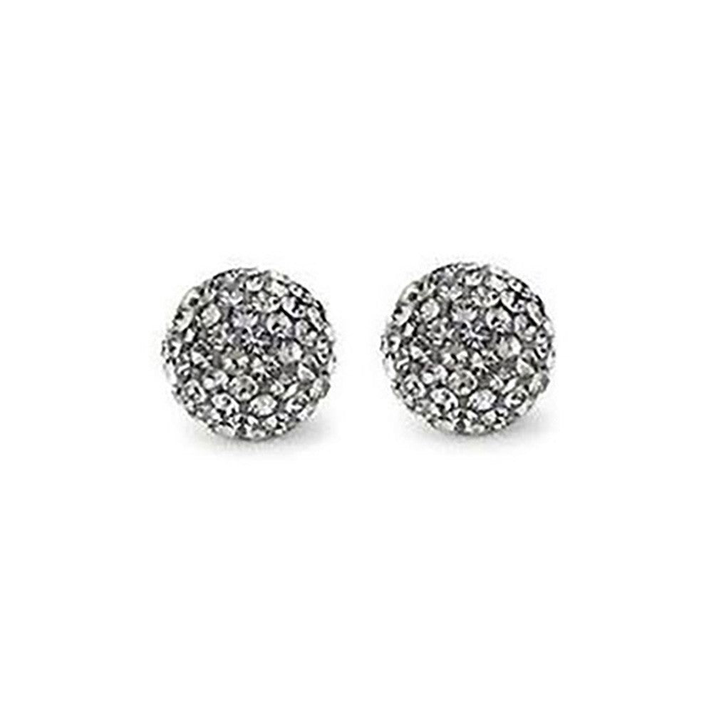 Perles shamballa rondes 50 strass en cristal 8 mm (5 pièces)