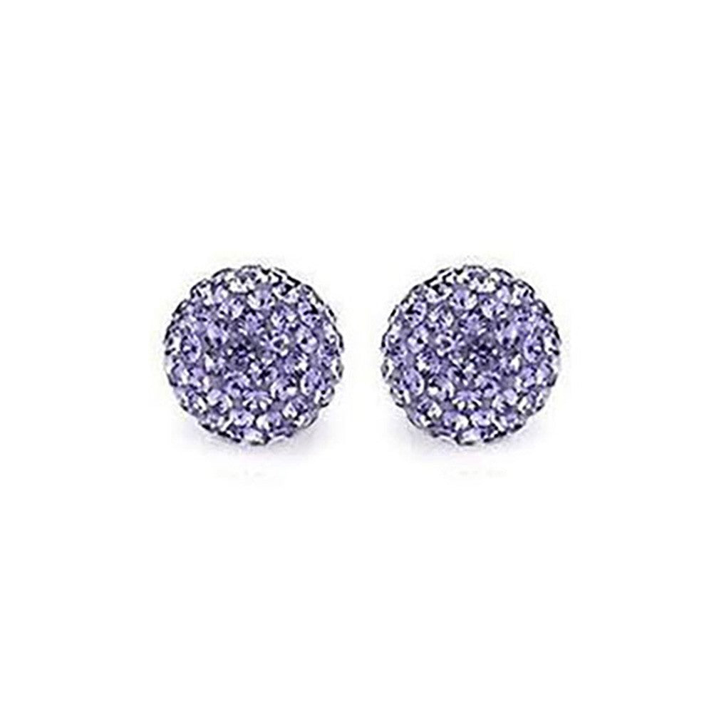 Perles shamballa rondes 50 strass en cristal 8 mm (5 pièces)