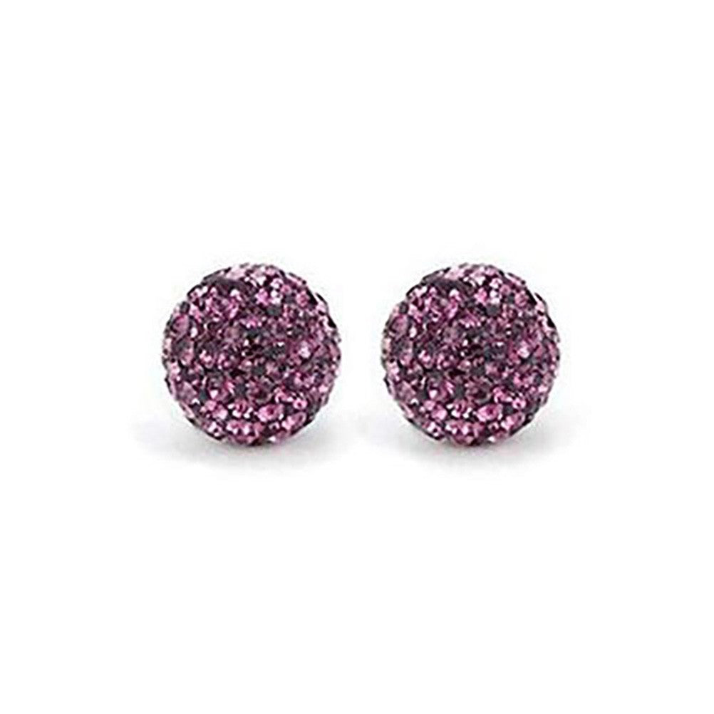 Perles shamballa rondes 50 strass en cristal 8 mm (5 pièces)