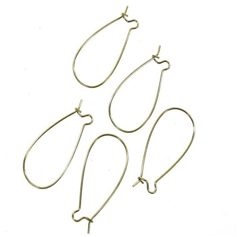 Attache boucle d'oreille crochet 38 mm (50 pièces)