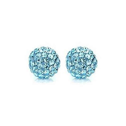 Perles shamballa rondes à strass cristal 12 mm (5 pièces)