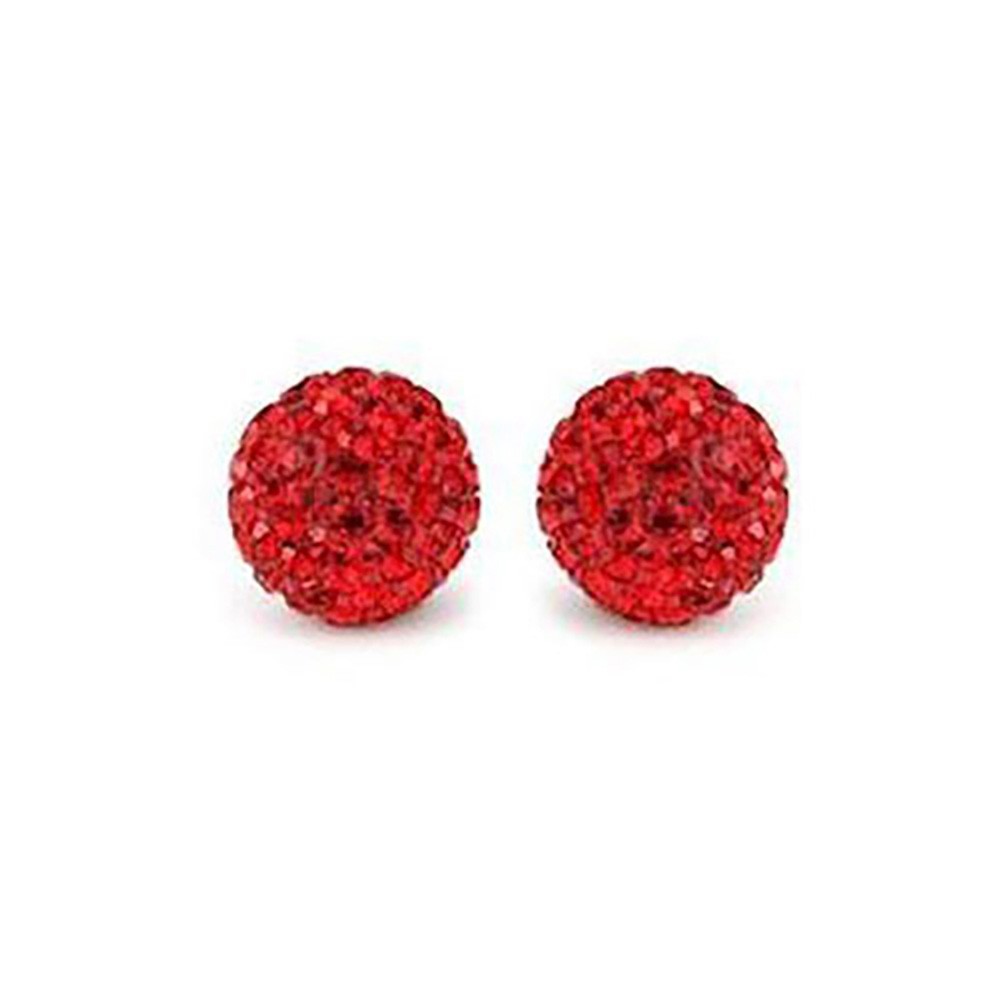 Perles shamballa rondes à strass cristal 12 mm (5 pièces)