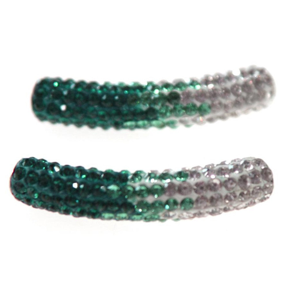Perles shamballa tubes bicolores dégradées 50 mm (1 pièce)