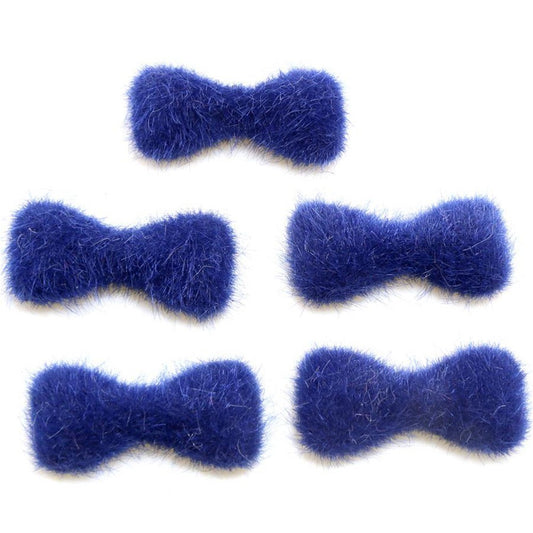 Nœud pour bijoux velours à coller (5 pièces)