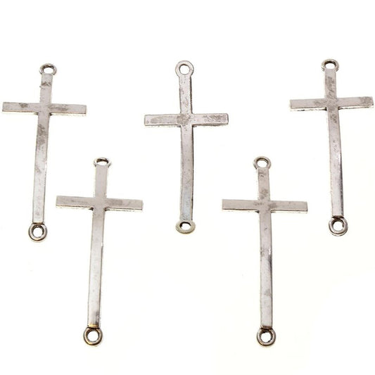 Connecteurs bracelets Croix (5 pièces)