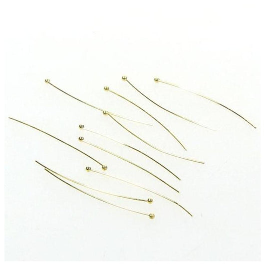 Tiges clous à têtes rondes pour création de bijoux 40 mm (100 pièces)