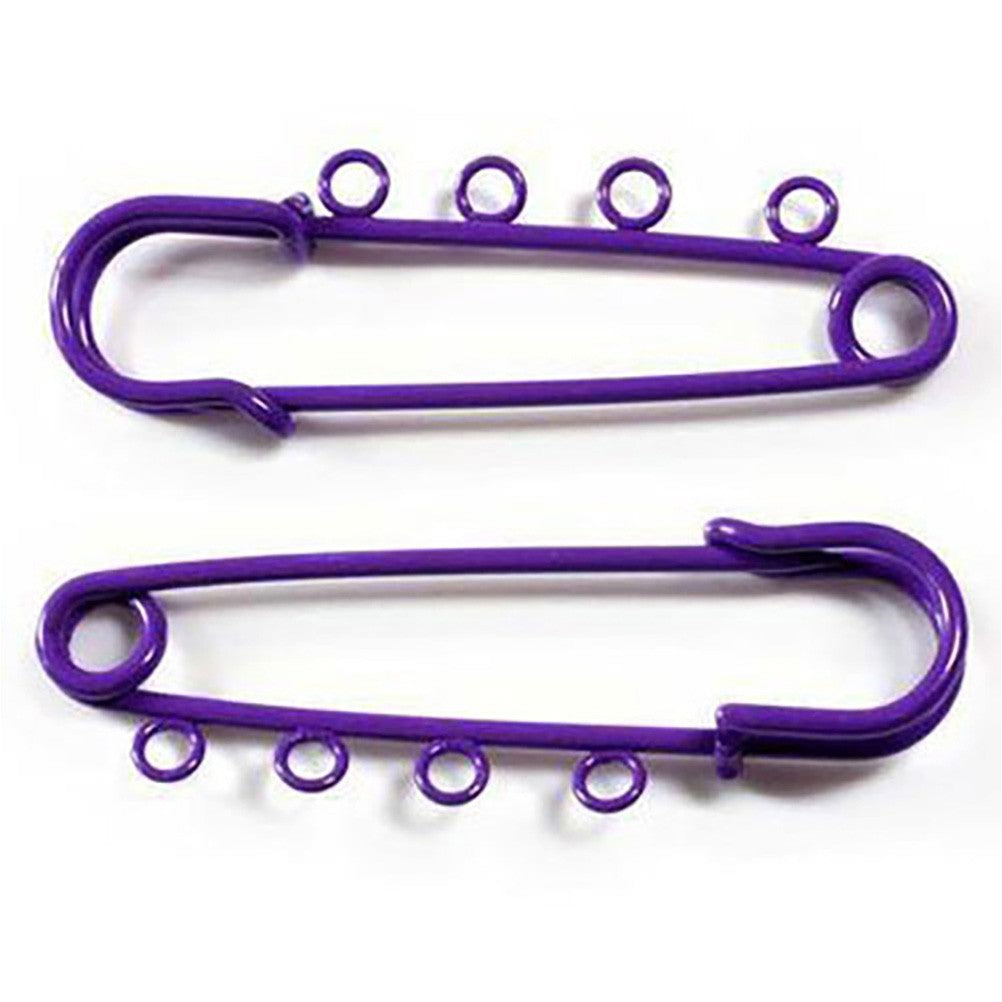 Broche épingle à nourrice oeillets création bijoux 64mm ( 5 Pièces )