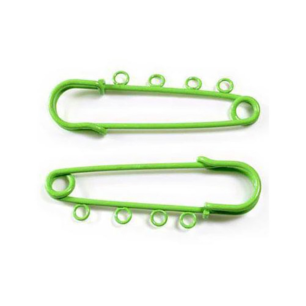 Broche épingle à nourrice oeillets création bijoux 64mm ( 5 Pièces )