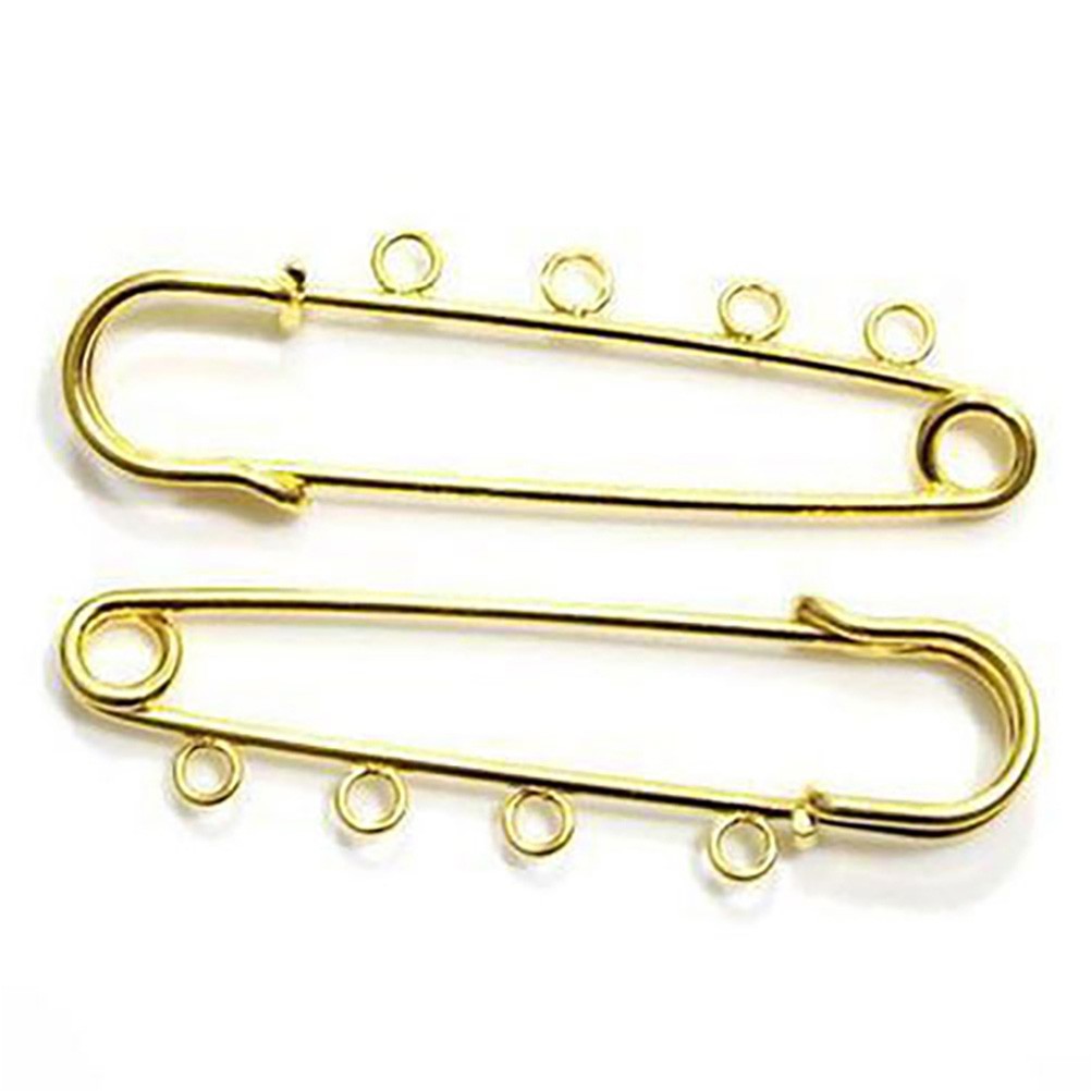 Broche épingle à nourrice oeillets création bijoux 64mm ( 5 Pièces )