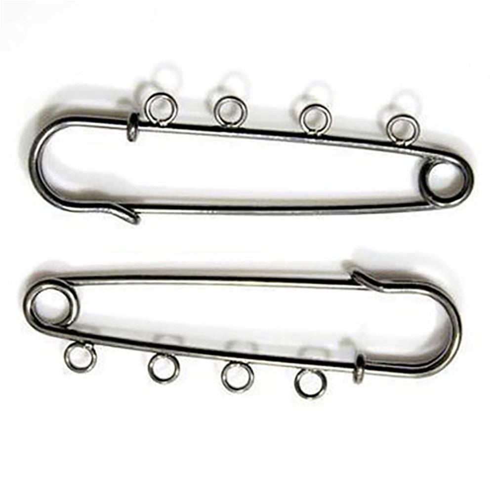 Broche épingle à nourrice oeillets création bijoux 64mm ( 5 Pièces )