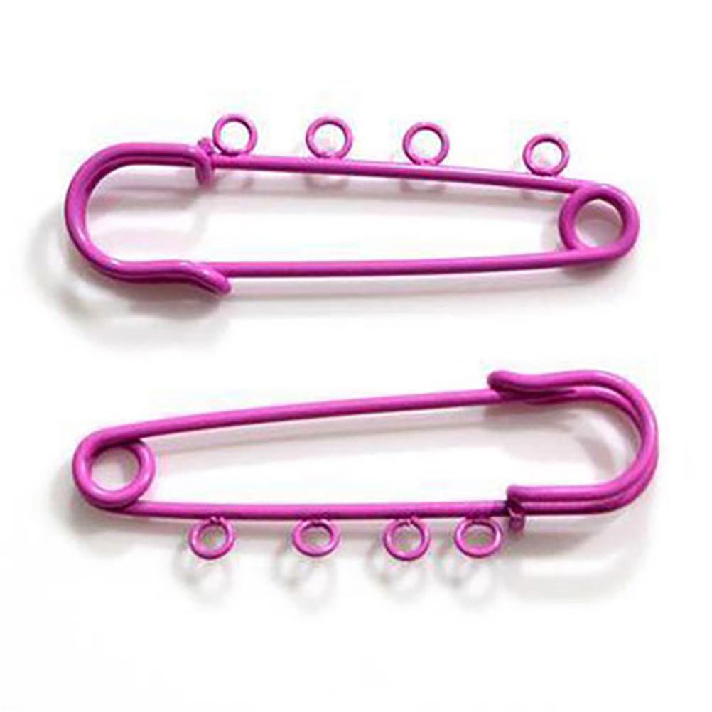 Broche épingle à nourrice oeillets création bijoux 64mm ( 5 Pièces )