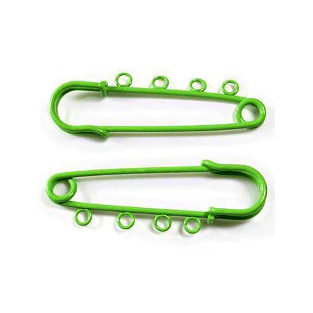 Broche épingle à nourrice oeillets création bijoux 64mm ( 5 Pièces )