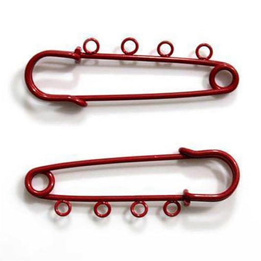 Broche épingle à nourrice oeillets création bijoux 64mm ( 5 Pièces )