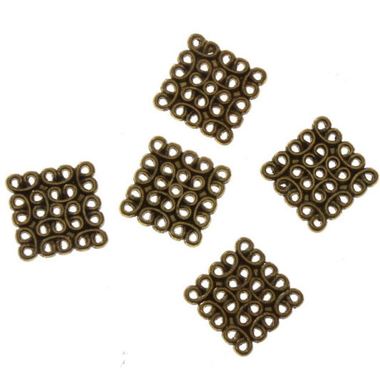 Connecteurs bijoux chandelier Carré (5 pièces)