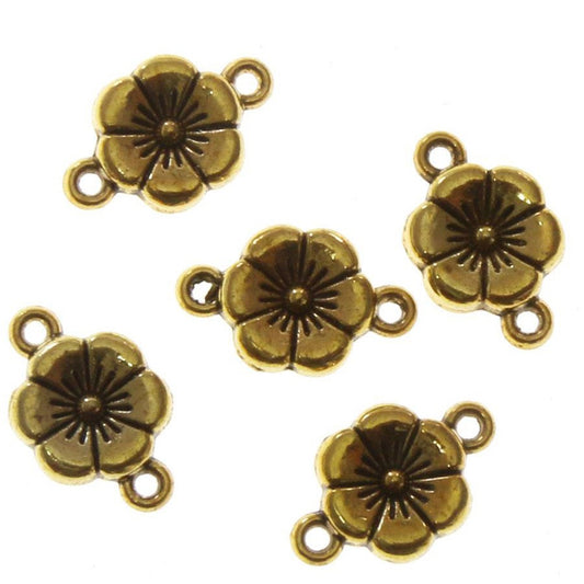 Connecteur bijoux Petite fleur (5 pièces)