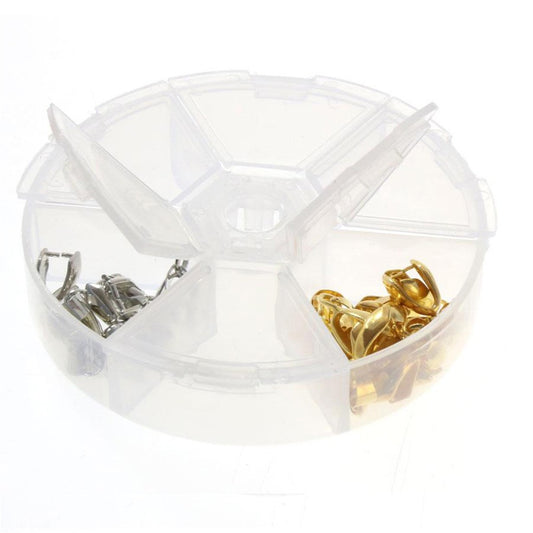 Boite de rangement perles accessoires bijoux 6 compartiments