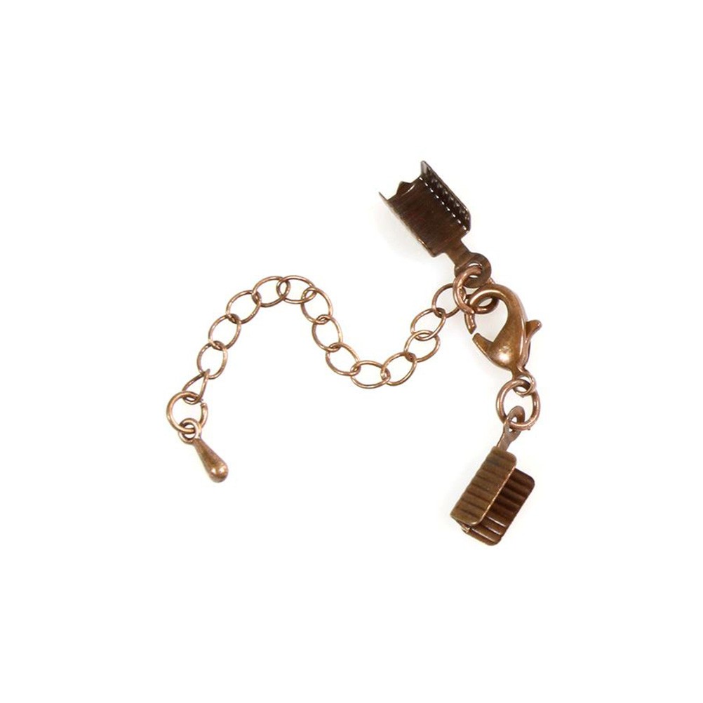 Kit fermeture bracelet collier ruban cordon 50 mm (5 pièces)
