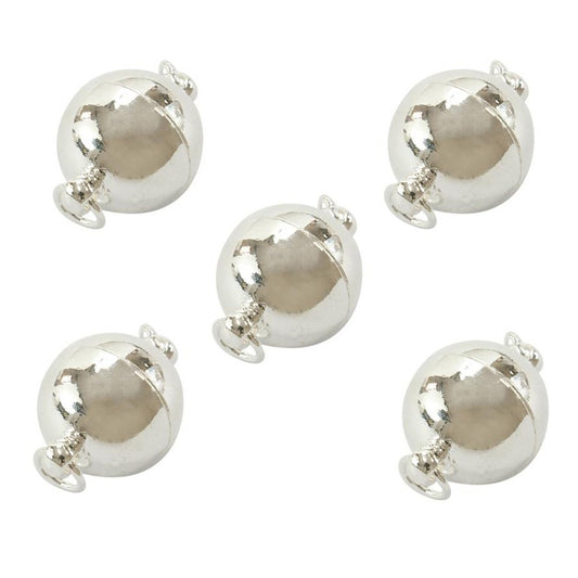 Fermoir magnétique Sphère en laiton 19 x 12 mm (5 pièces)