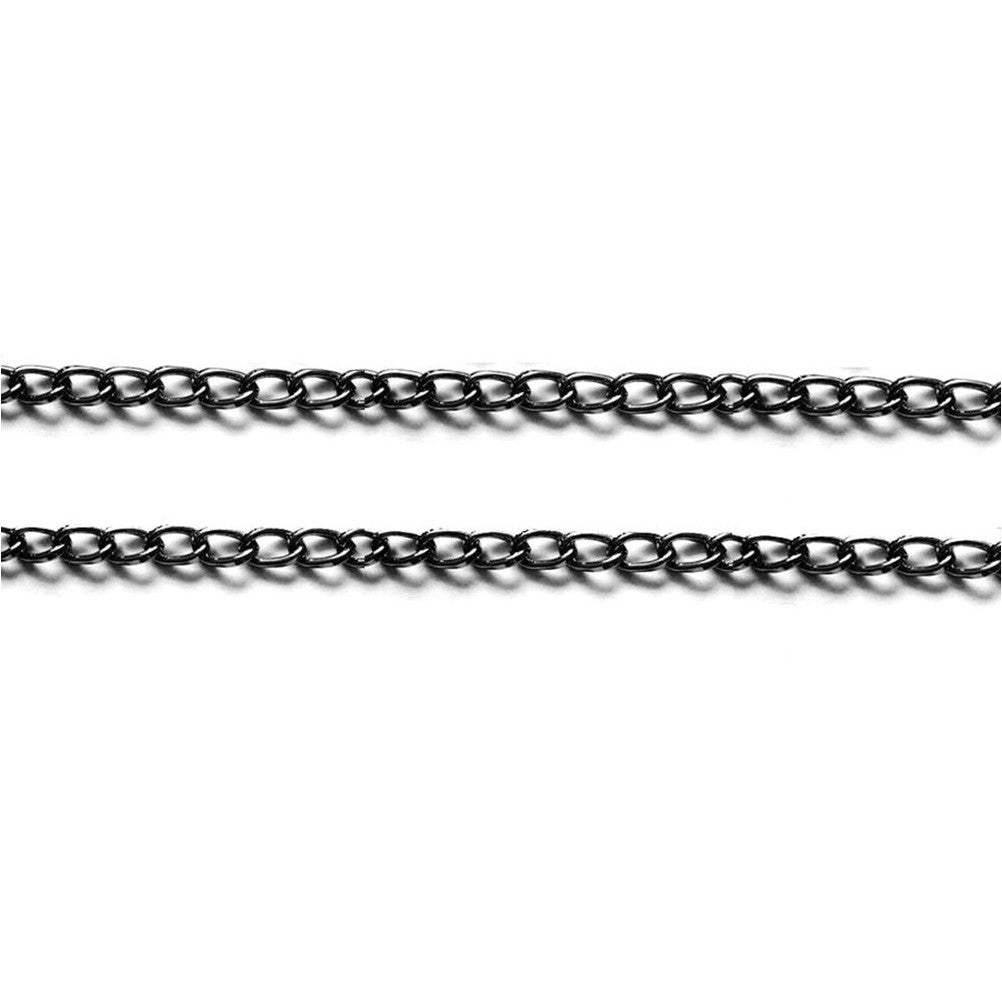 Chaine à mailles cheval 9 x 5 mm (1 mètre)