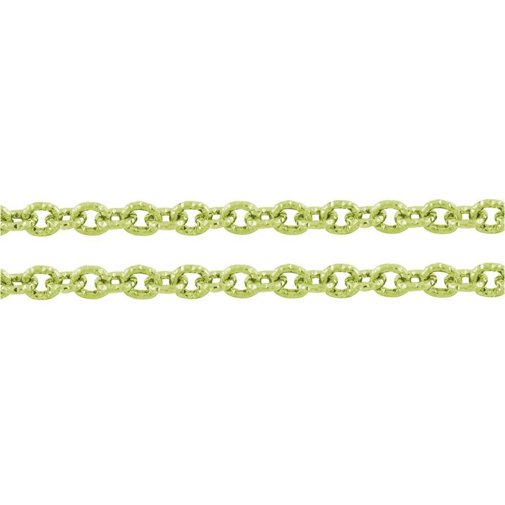 Chaine bijoux à mailles forçat 7 x 6 mm (1 mètre)