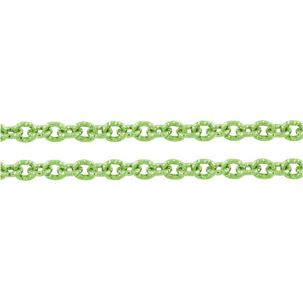 Chaine bijoux à mailles forçat 7 x 6 mm (1 mètre)